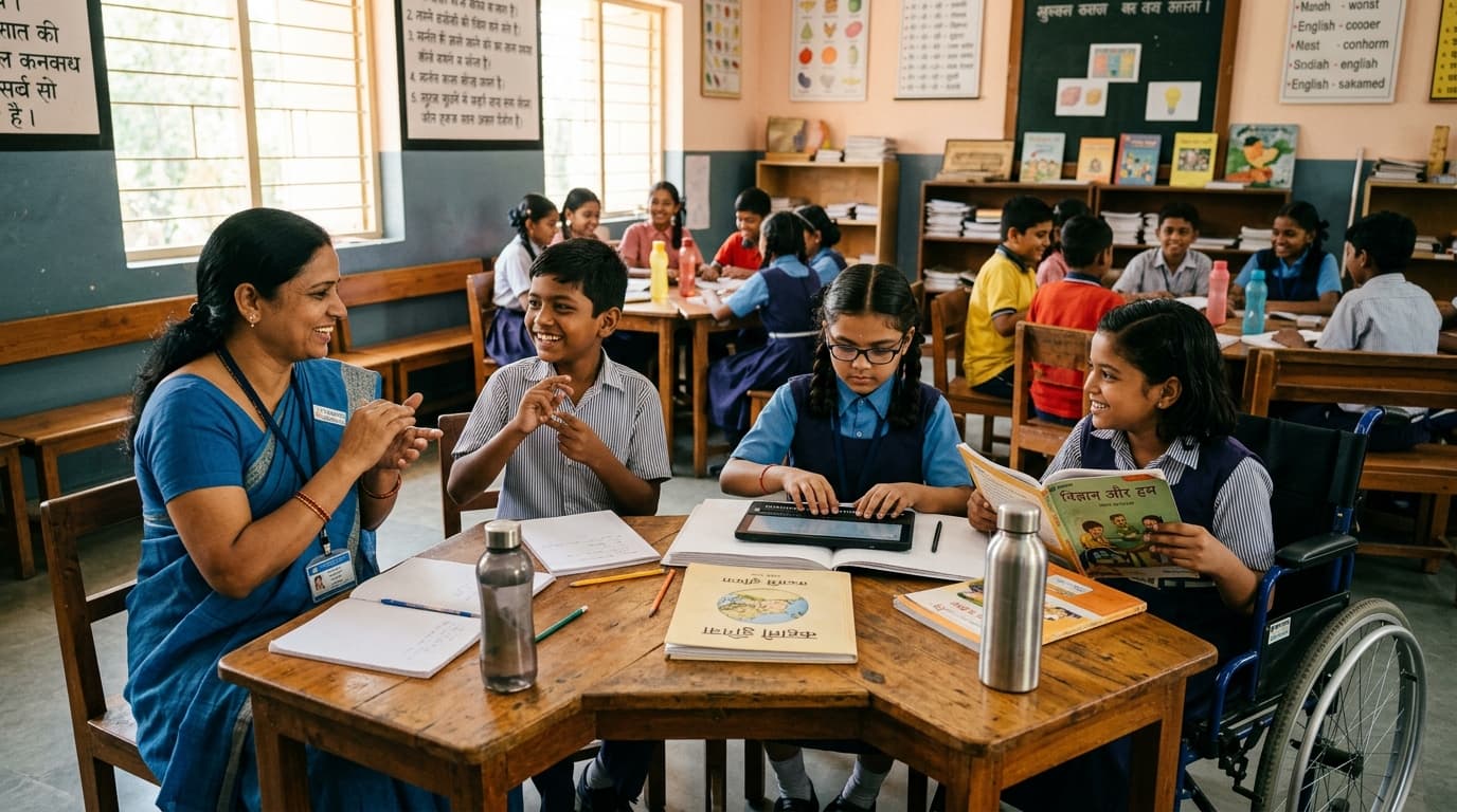 Inclusive Education Classroom in India